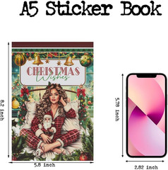 Christmas Wishes Scrapbook Stickers for Journaling Supplies, Pre-Cut Xmas Holida