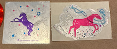 Vintage Unicorn Stickers 80’s Prisms + Rare Foiled Illuminations Fantasies Sheet
