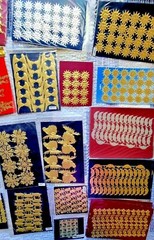 Choose from 59 Scrap Diecut German Gold Foil Paper Embellishments Crafts Sheets