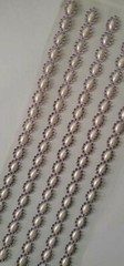 CraftbuddyUS 5 Oval with Pearl Self Adhesive Rhinestone Stripes,Color-LILAC
