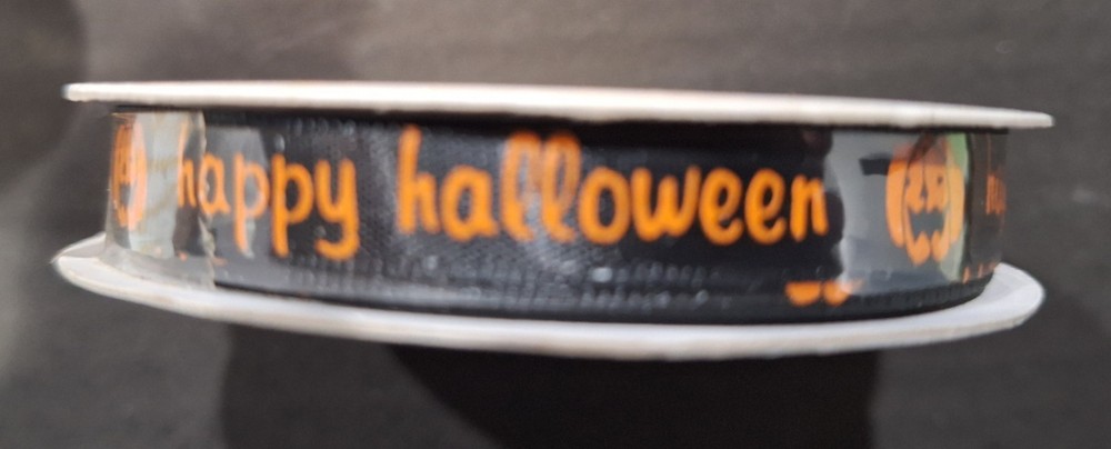 Celebrate It-Happy Halloween Ribbon-3/8 in-3 yards-100% Polyester by Michaels S