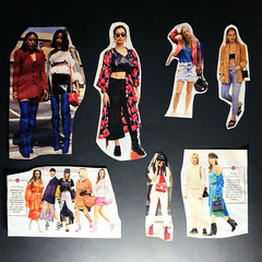 Junk Journal Scrapbook Clippings 2019 Fashion Style Models Craft Paper Collage