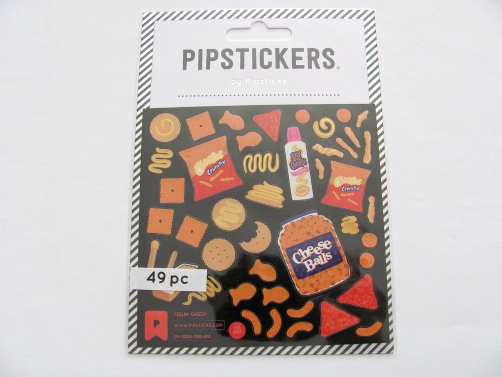 Pipsticks Sticker Sheet Cupcake Brunch PB Cheese Ice Cream Cupcake – You Choose