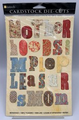 Daisy D’s Vintage Cardstock Die-Cuts “Family” Themed – Lot of 2