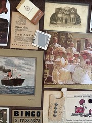 Vintage Ephemera Lot of 60 PCS Junk Journal Book Pages Stamps Buttons Victorian