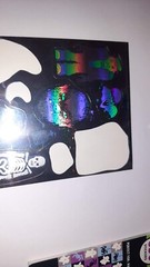 Lot Vintage Hallmark AGC Halloween Stickers Hologram Flocked Google Eyes 80s 90s