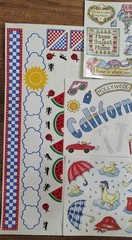 Frances Meyer Sticker Lot Full Partial Sheets Vintage Picnic Rainy Day Tools S70