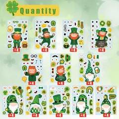 48 Sheets St. Patrick’s Day Stickers Make A Face Stickers Make Your Own Leprecha