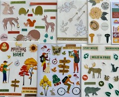 10 Sheets, nature outdoors floral flowers bloom insects camp animals wild life