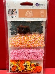 Prima Luna Confetti SHAKER FILL Cats, Candy Corn ,Hearts, Pumpkins, Moons, Stars