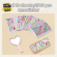 2774PCS Gem Stickers, Self Adhesive Gems for Crafts, Acrylic Bling Heart Sticker