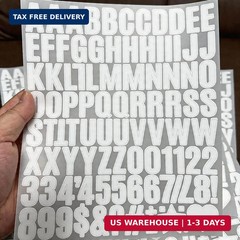980 Pcs 1 Inch Vinyl Waterproof Letter Stickers,10 Sheets Self-Adhesive Alphabet