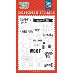 New ECHO PARK CLEAR Rubber Stamp DOGS PUPPY LOVE SET cling free USA ship