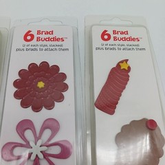 BRAD BUDDIES Music Floral & Birthday Scrapbooking Card Making Embellishments