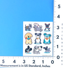 Carson Dellosa Cute Puppy Dogs Mini Sticker Sheets Lot Of 5