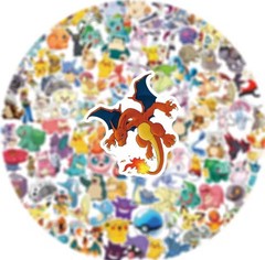 200Pcs Cute Pikachu Pokemon Stickers Kawaii Laptop Phone Stickers Kid Gift