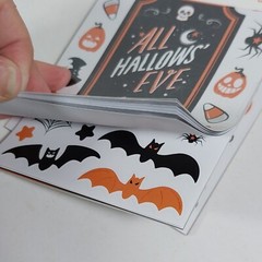 Halloween 6 Pk Craft Stickers Paper 8.5×11 Diecuts Scrapbooking Party Decor Lot
