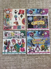 Art by Marlene 8”x8” Lot Of 4 Packs Paper Elements 750+ & Arty Paper Pad Space
