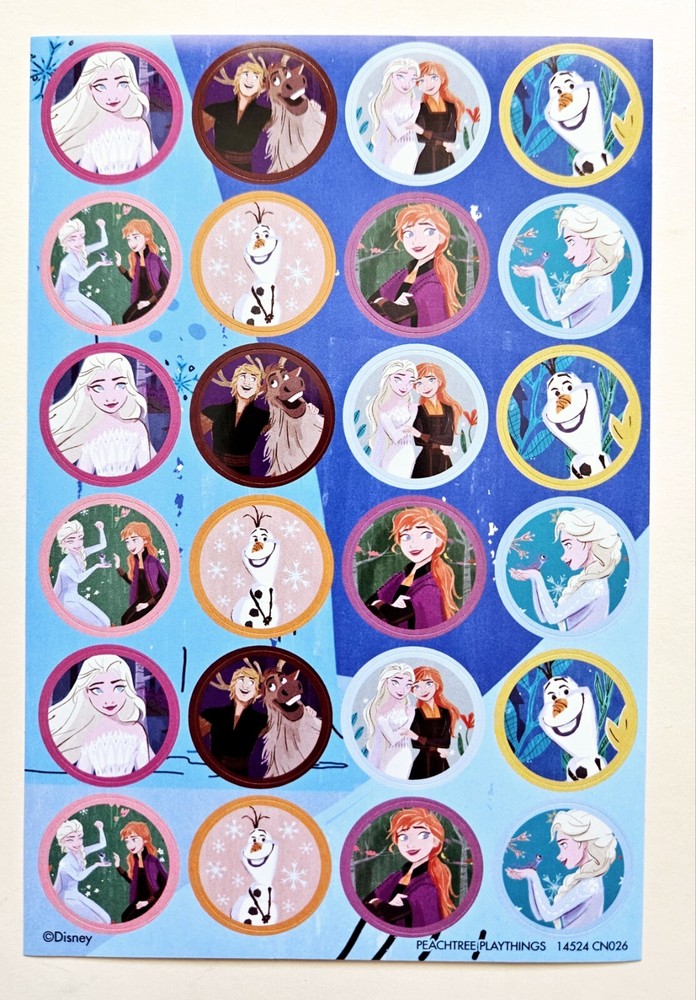 Frozen PRINCESS Disney Sticker sheet
