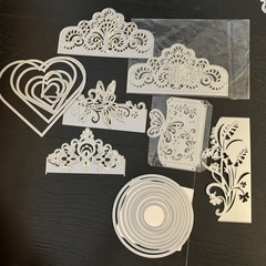 LRG Lot Metal Die Cuts Crafts Card Making Scrapbook Frames Borders