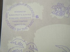 Vintage Mrs. Grossman’s Stickers by the Yard, White Picket Fence 1993 10 sheets