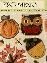 K&Company Felt Stickers Fall Autumn Pumpkin Pie RARE – NIP – 2010