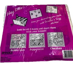 New Vintage 80’s Chocolate Sweet Scents Scratch ‘n’ Sniff Stickers Valentines
