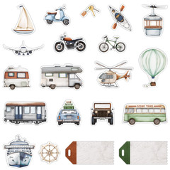 Creative Memories «Global Getaway Transportation» Embellishments (20/pk) – NEW!