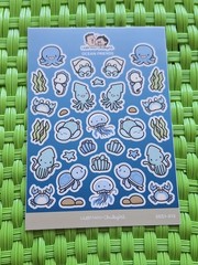 Hubman and Chubgirl Large Sticker Sheet – Ocean Friends