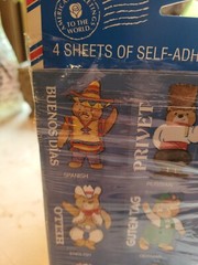 Vintage American Greetings Bears of Many Countries Stickers 4 sheets NIP