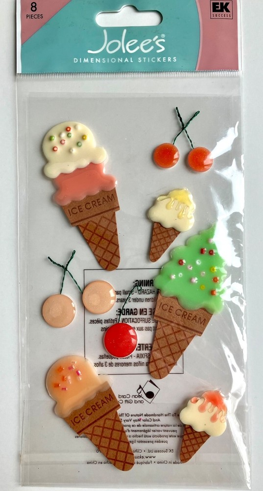 Jolee’s Stickers, Summer Fun Lot, Baking, Food, Ice Cream & More, You Pick! Rare