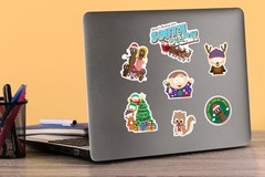 SOUTH PARK CHRISTMAS COLLECTION DIE CUT VINYL 50 CT STICKER PACK