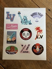 3 Louis Vuitton Luggage Sticker Sheets “The Book #7” Japan Asian Limited Edition