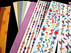 Lot Shell & Asian Mayabi Photo Mounting Paper, Christmas Stickers Plus