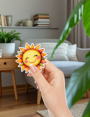 Autumn Sun Die Cut Vinyl Stickers Set Scrapbooking Laptop Waterbottle