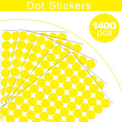 1400 Yellow Round Dot Stickers 3/4″ Color Coding Labels Office Classroom