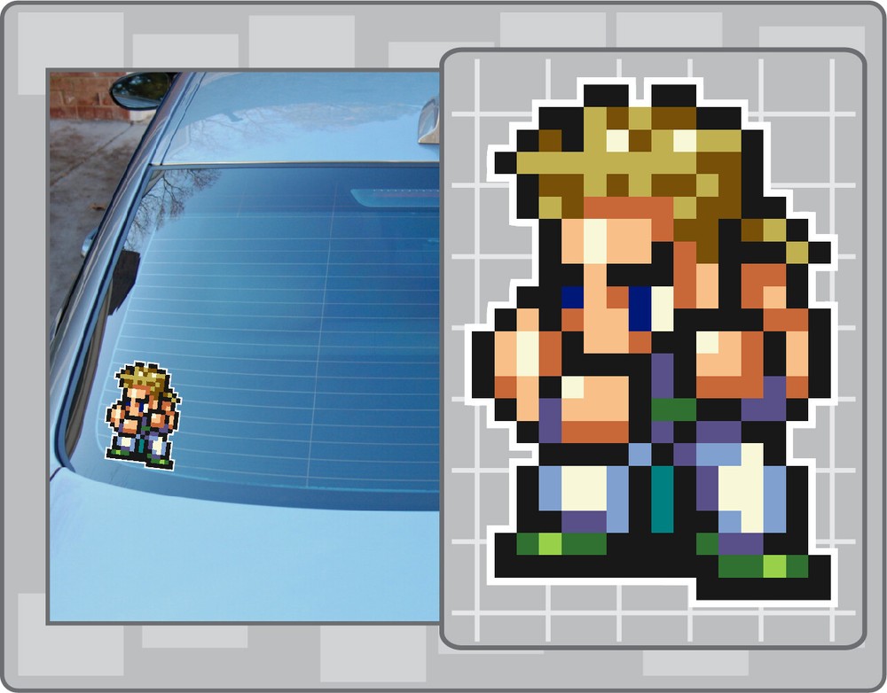 SABIN from Final Fantasy Vinyl Decal #2 Car Laptop Sprite Sticker