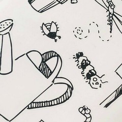 10 Mrs Grossmans Gardening Pen Ink Stickers Bugs Watering Can Plants Seeds Bees