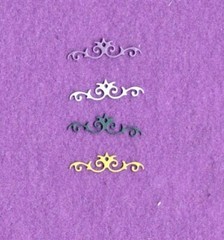 SMALL FLOURISH # 3 die cuts scrapbook cards
