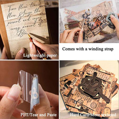 90Pcs Tag Label Scrapbook Stickers for Junk Journal Ephemera, PET Number Sticker