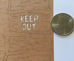 CLUBHOUSE Laser Die-Cuts Deluxe Cuts •Boys Only•Keep Out•Treehouse•Slumber Party