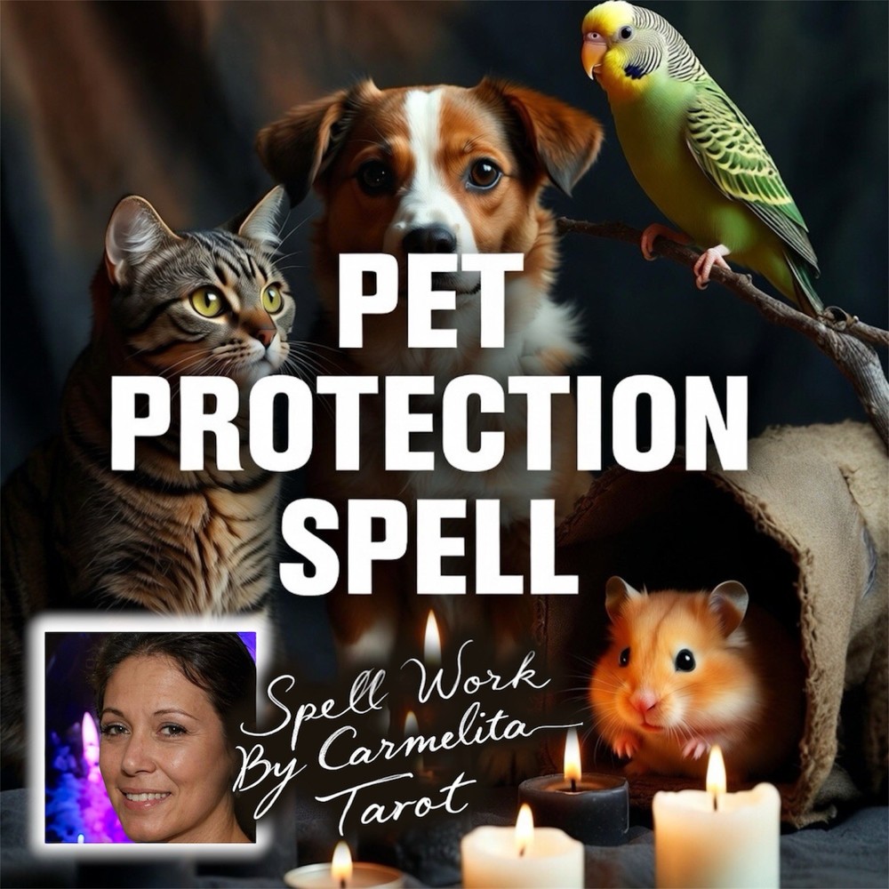 Pet Protection Spell – With Physical Sigil Sticker