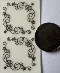 DARK BROWN PHOTO CORNER Rub-On Transfers(4”x 5”) Scrapbook•Memory•Card Making