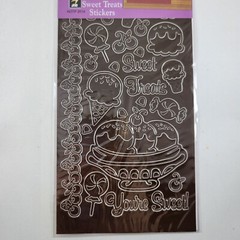 Dazzles Sticker Sheet Sweet Treats Stickers Scrapbooking Paper Crafts