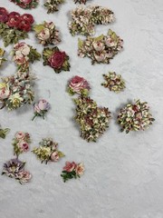 Anna Griffin 3D Dimensional Engravings Roses Spring Garden Floral Flowers 200Pcs