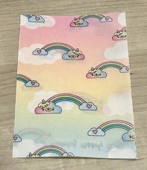New Happie Scrappie Rainbows 🌈 Vellum Mini Sheet 4 x 5.5”