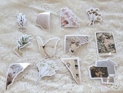 Victorian Trading 78 Keepsake Ephemera Floral Literary Planner Journal Stickers