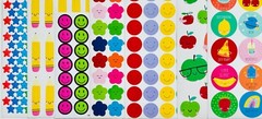 10 Sheets Wholesale Children Stickers Happy Face Food Fruit Dessert Smiley Faces
