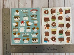 S’mores And Chocolate Scratch Sniff Stickers 2 Single Sheets New Comfort Food