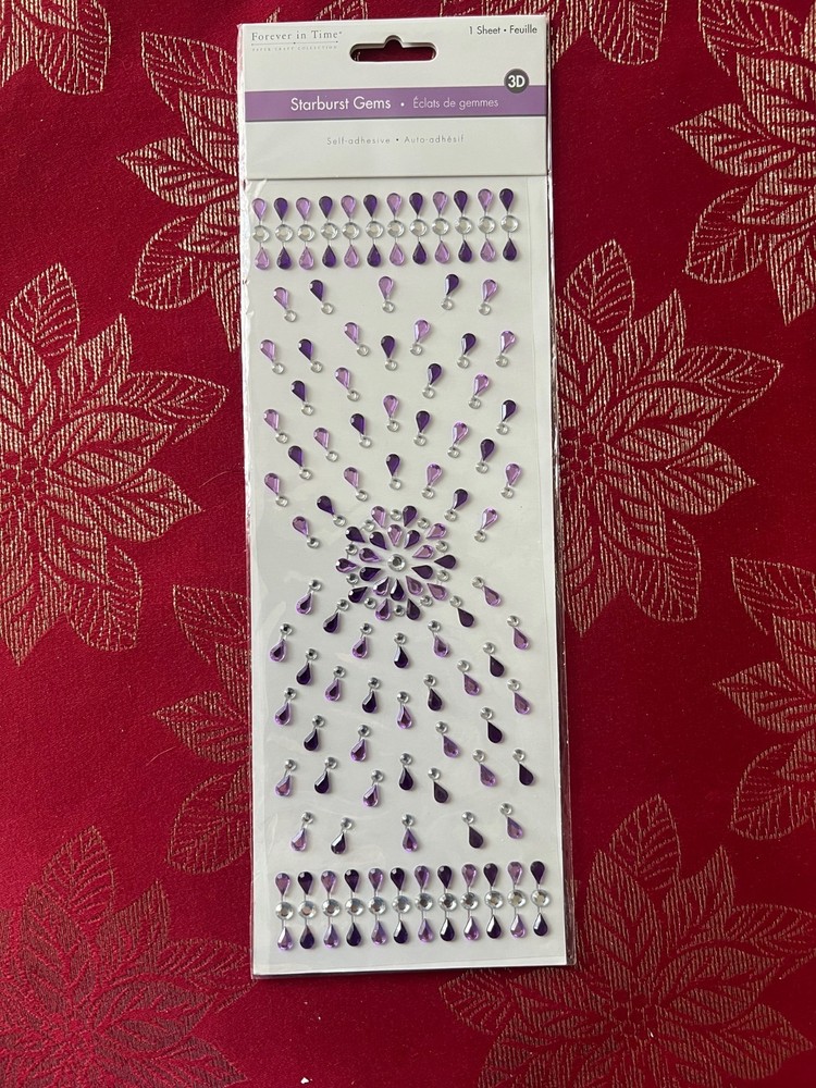 YOU CHOOSE – CRYSTAL PEARL GEM STONE 3D STICKERS – BEAUTIFUL & RARE